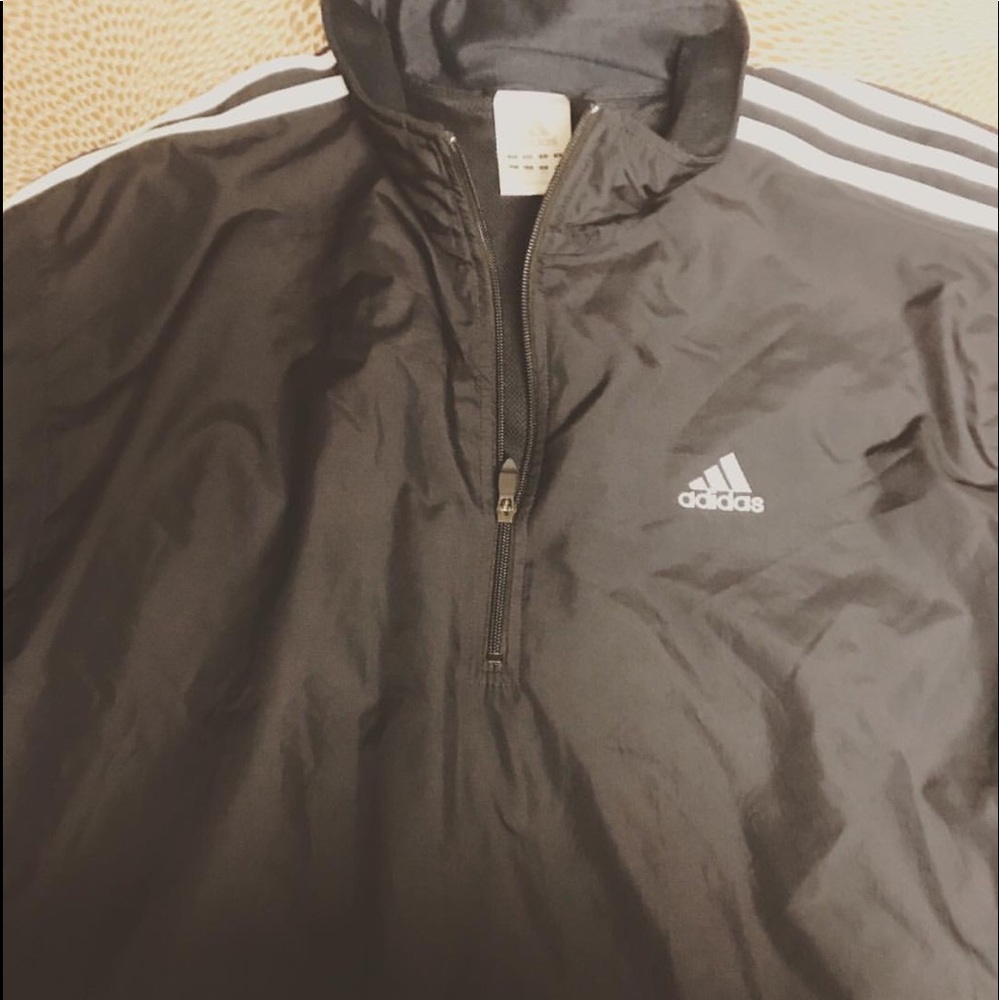 Adidas full zip runners jacket top
